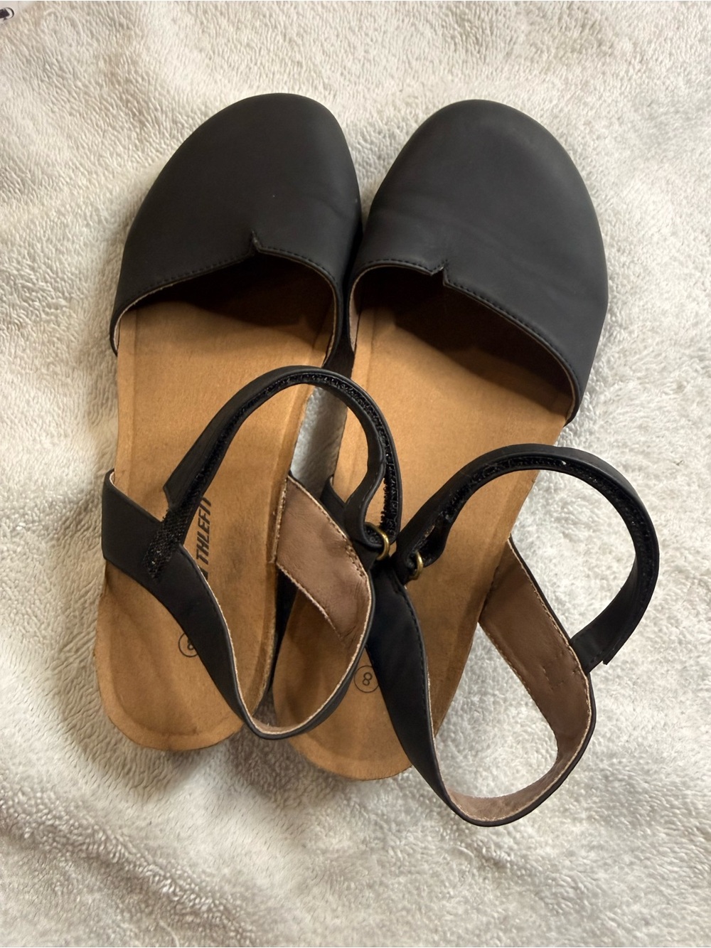 Women's Black Slingback Flat Loafers - Comfortable Everyday Slip-Ons